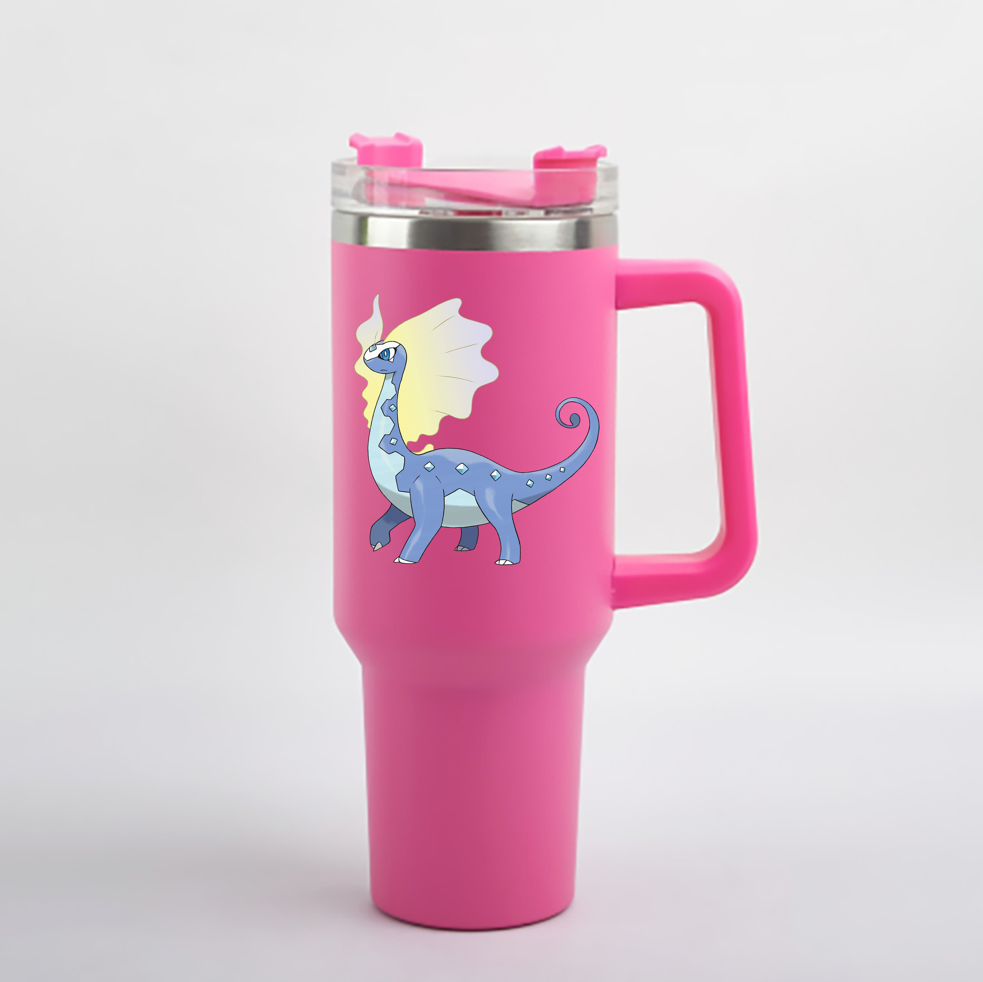 （画像用） ポケットモンスター Pokémon 1200mL車用タンブラー - クリスタルステッカー（プラスチックストロー付き）